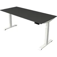 Kerkmann Move4 Elektrisch hoogteverstelbaar Zit-sta-bureau Antraciet T-voet 2000 (B) x 1.000 (D) x 1290 (H) mm Hout, Metaal