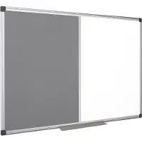 BI-Office Combibord MAYA, gecombineerd prikbord en whiteboard Kurk of vilt, div. afmetingen