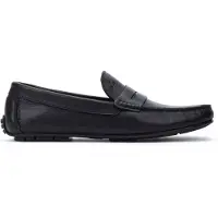 Martinelli Heren Pacific 1411 Leren Mocassins Zwart (46), Leer, Plat, 1 tot 3 cm, Geen, Casual, Klassiek 1411-2496DYM