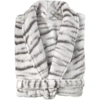 Zohome Zo Home Flanel Fleece Badjas Siberian White Tiger - grey - XL