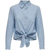 ONLY Blouse lichtblauw / wit