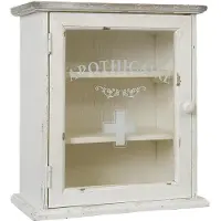 Clayre & Eef Medicijnkastje 32x18x36 cm hout rechthoek badkamerkast hangend