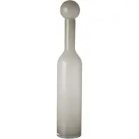 J-Line vaas fles+stop effen glas large 14x14x75cm