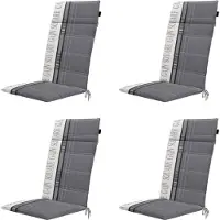 Madison tuinstoelkussen hoge rug garden grey ca. 120x50 cm set