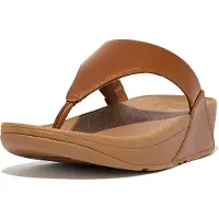 FitFlop Lulu Leather Toepost Dames Slippers - Light Tan