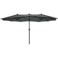 SenS-Line Parasol Marbella 450x270cm antraciet antraciet Aluminium Parasol