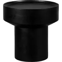 Lewis & Loft Bijzettafel Luus - Rond - FSC mangohout - Rond ⌀50 - Zwart