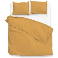Zo! Home Zo!Home Satinado Ochre Gold - 100% Katoen-Satijn - 240 x 200/220 cm