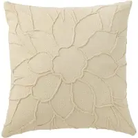 J-Line kussen bloem textiel 43x43x10cm