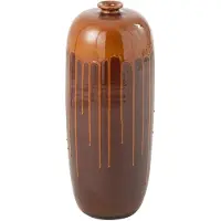 J-Line vaas lee terra blinkend /oranje small 19x19x55cm
