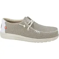 HEY DUDE Instapper Men Wally Braided Off White-Schoenmaat 41