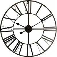 Clayre & Eef Wandklok Ø 60 cm metaal rond muurklok