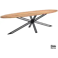 MD Interior Susy ovale eetkamertafel mangohout 200x100cm