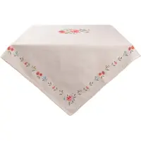 Clayre & Eef Tafelkleed 150x250 cm katoen rechthoek rozen tafellaken