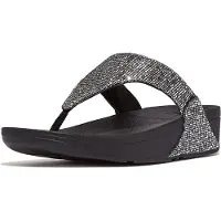 FitFlop Women Lulu Toe Post Glitterball Silver-Schoenmaat 42
