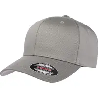 Flexfit Wollige gekamde muts (Grijs)