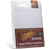 Superieur Topper molton hoeslaken 90/100 x 200/220 cm beschermt uw kostbare