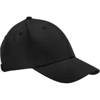 Beechfield EarthAware Organic Cotton Canvas 6 Paneel Cap (Zwart)