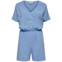 ONLY Onlsiesta ss linen bl playsuit pnt licht