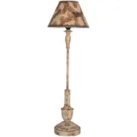Clayre & Eef Tafellamp Ø 22x71 cm bruin metaal bureaulamp