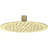 Ivy Aia Hoofddouche Slim 30 cm Anti-Kalk Nozzels Eco-Air Geborsteld Mat Goud PVD
