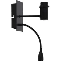 Light & Living Wandlamp+ledflex 20x11x35 cm REGINA mat zwart