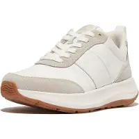 FitFlop F-Mode Flow Sneaker - Nylon & Suede Mix Dames Sneakers - Wit