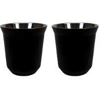 Krumble Espressokopjes staal set van 2 -