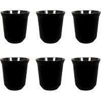 Krumble Espressokopjes staal set van 6 -