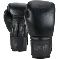 Super Pro Combat Gear Legend Lederen (kick)bokshandschoenen Grijs 16oz
