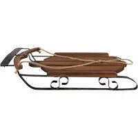 Clayre & Eef Decoratie slee 71x39x14 cm hout metaal