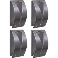 QUVIO Handdoekenhouder zelfklevend rvs set van 4