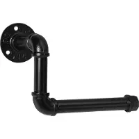 QUVIO Industriele toiletrolhouder - Metalen pijp