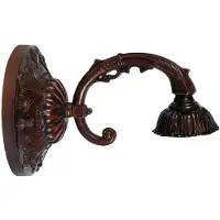 Clayre & Eef Lumilamp wandlamp tiffany 15x23x15 cm metaal muurlamp