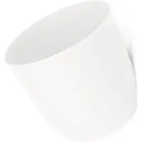 QUVIO Bloempot voor aan de wand - Diameter 15 cm - Wit
