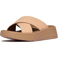 Original Brands F-mode leather flatform cross slides