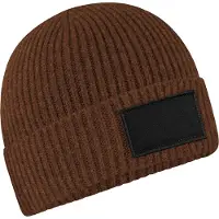 Beechfield Fashion Patch muts (Walnoot)