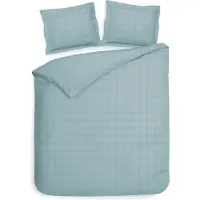 Heckett & Lane Dekbedovertrek Katoen-Satijn - Diamante - Licht Blauw 260