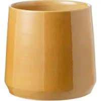J-Line bloempot rond keramiek oker large 26x26x26cm