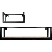 Home67 Wandplank vintage set van 2 klein