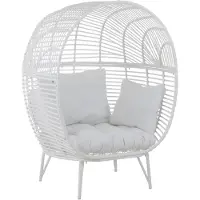 J-Line loungestoel ovaal staal 117x110x151cm