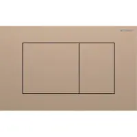 Geberit Sigma40 bedieningsplaat - 2-toets spoeling - extra dun - vierkante knoppen - RVS - geborsteld rood goud (koper) 115.629.QB.1
