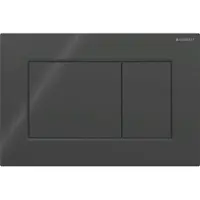 Geberit Sigma01 hoekig bedieningspaneel glanzend zwart voor Sigma UP320 of UP720 inbouwreservoir