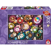 Schmidt - Legpuzzel - Katjes à la latte art - 500 stukjes - Kinderen - vanaf 10 jaar