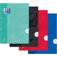 Oxford Cursusblok oxf school a4 5mm 2g 200pag 80gr ass | 5 stuks