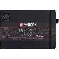 Sakura Schetsboek 80 zwarte vellen 140gr 210x148mm zwart | 5 stuks