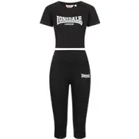 Lonsdale Trainingspak - IXWORTH - XS tot XL - voor Vrouwen - zwart - Maat M