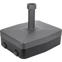 Warentuin Universele Stokparasolvoet vulvoet Nampook 40kg antraciet rechthoekig, geschikt voor alle stokparasols
