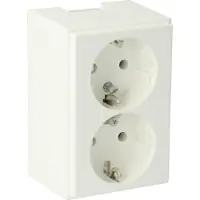 Attema P25 Stopcontact 2v Ra Wit
