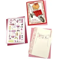 Paperclip Wenskaart Paperclip navulset geboorte dochter 6 kaarten